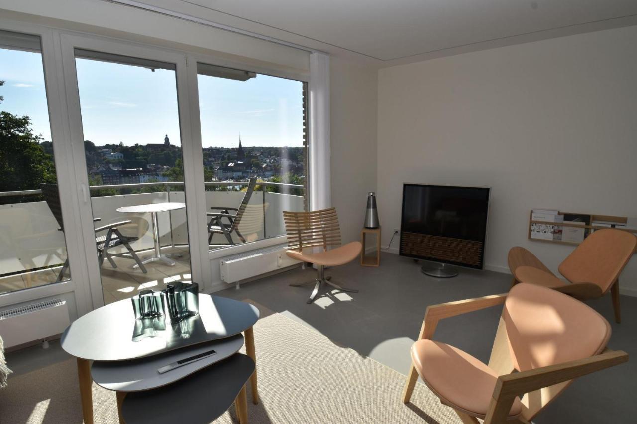 Fewo1846 - Foerdeview - Luxurioese Wohnung Mit 2 Schlafzimmern Und Balkon Mit Hafenblick Flensburg Bagian luar foto