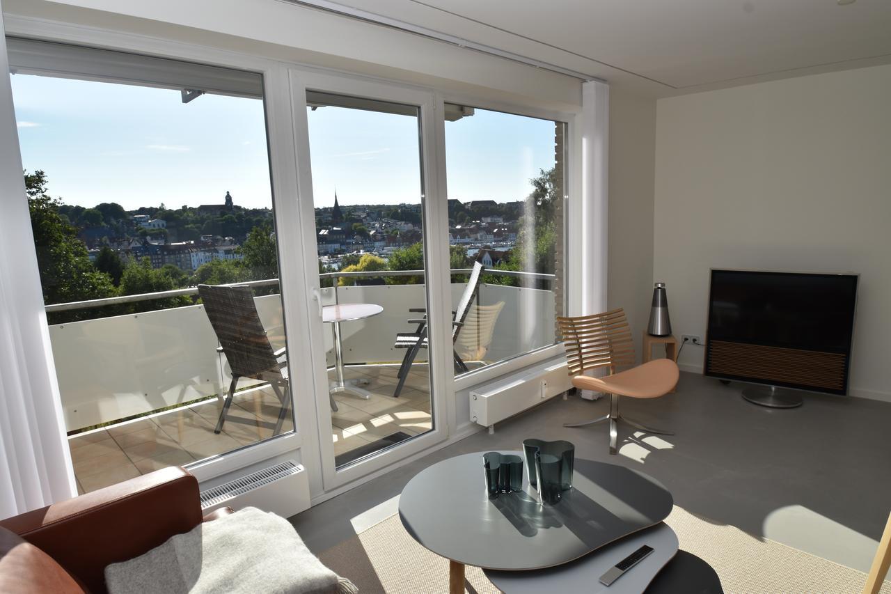 Fewo1846 - Foerdeview - Luxurioese Wohnung Mit 2 Schlafzimmern Und Balkon Mit Hafenblick Flensburg Bagian luar foto